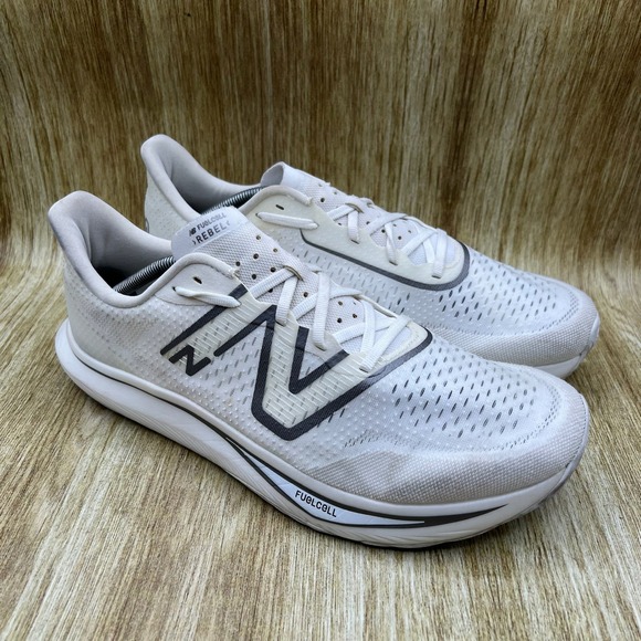 New Balance FuelCell Rebel v3 Men\'s Size 13 White Grey Running Shoes MFCXMW3 main image 10